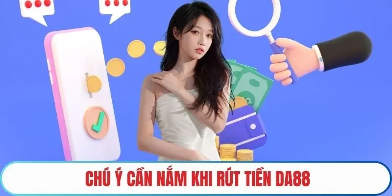 Chú ý cần nắm khi rút tiền DA88